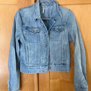 Free People Denim Blue Jean Jacket